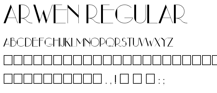 Arwen Regular font